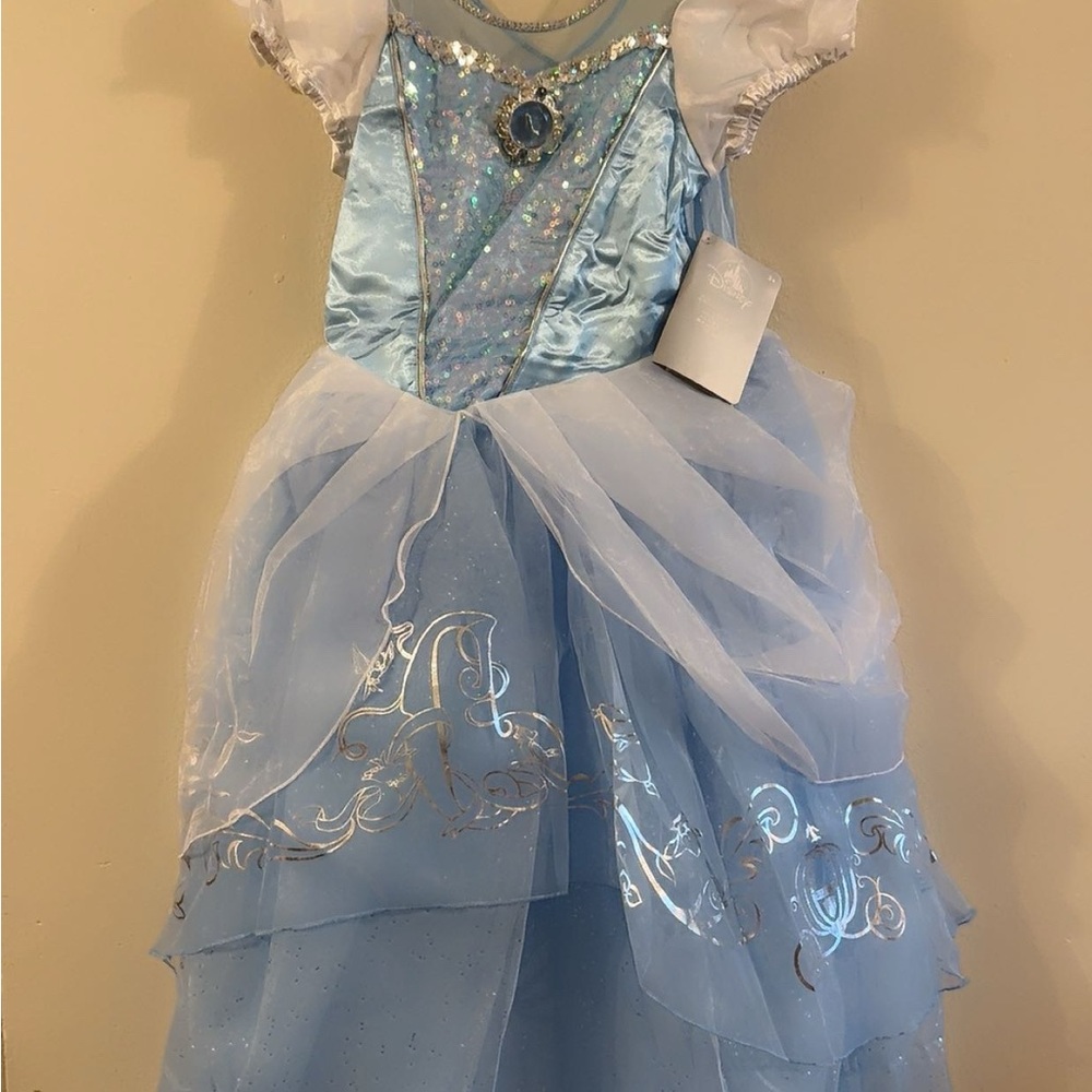 Disney Light Blue Princess Dress with White Sleeves - Picture 2 of 6